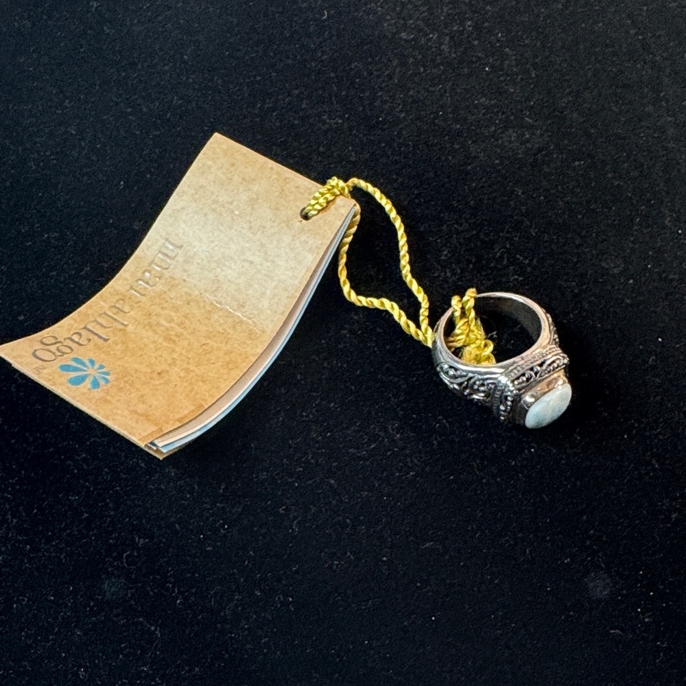 Sterling Larimar Ring (NWT) size 8